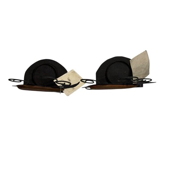 Wooden & Metal Fish Decor Candle Holder Set - Picture 7 of 11